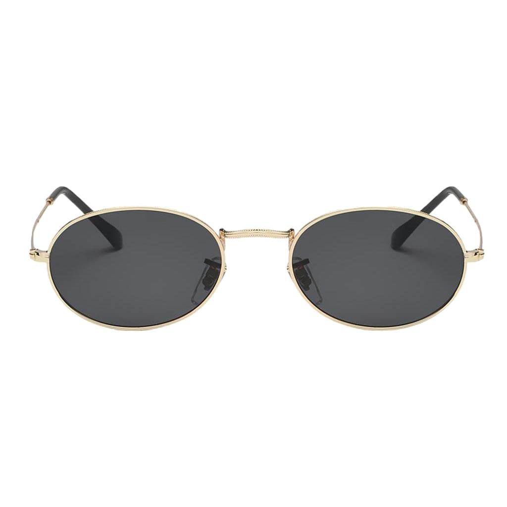 Round Frame Women Men Mirror Sunglasses Eyewear Shades Eye Glasses Gold Frame Black Gray Lens Clothing, Shoes & Accessories | Womens Accessories | Sunglasses & Fashion Eyewear | Sunglasse-image-2