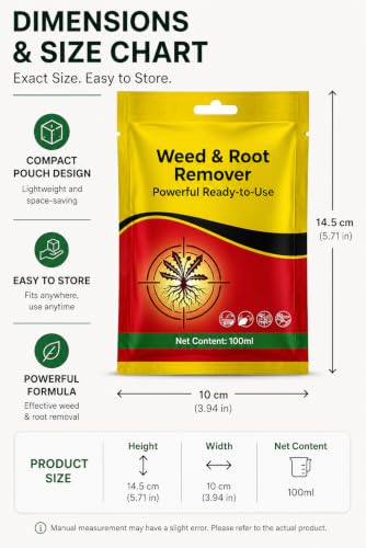 Image of Weed and Root Remover 100gm Ready to Use | Fast Acting Deep Penetrating Formula | Removes Weeds from Root for Garden, Lawn, Driveways, Pathways & Outdoor Areas (Pack of 1)