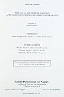 Fine 19th and 20th Century American and European Paintings march 16, 17 1981 Sothebys Los Angeles Sale no 299 vol 1 B01MF7AQG6 Book Cover