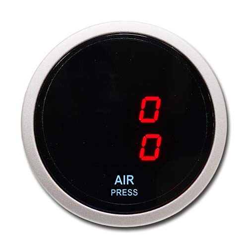 Image of MOTOR METER RACING 52mm 2-1 /16 inch Digital Dual Air Ride Air Pressure Gauge