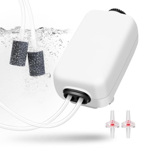 AQUANEAT Aquarium Air Pump, 100gal Fish Tank Air...