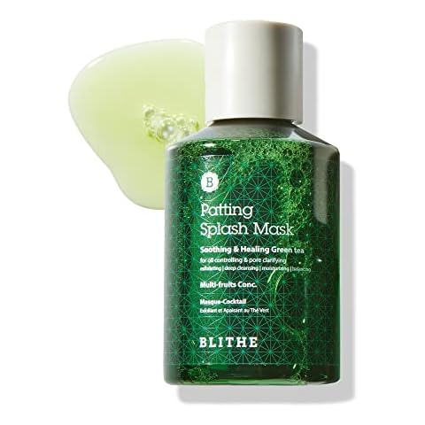 BLITHE Patting Splash Mask exfoliante facial con té verde y ácido láctico Cover