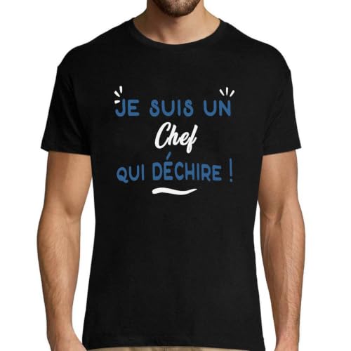 T-Shirt Homme Chef Qui Déchire : idée cadeau humour originale pour la fête des pères