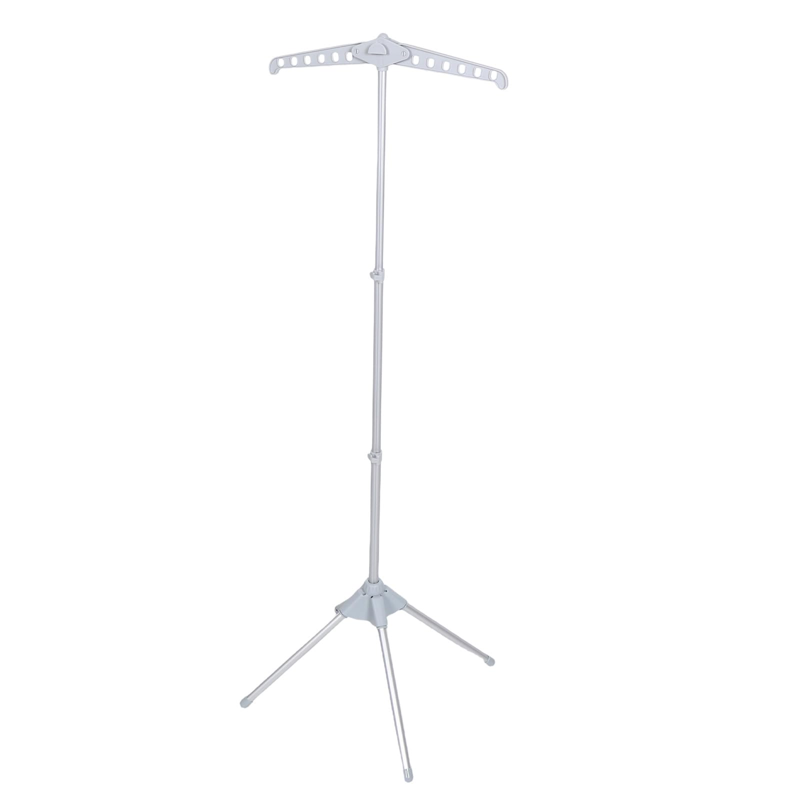 Support défroisseur vêtement pliable et télescopique en aluminium pour séchage