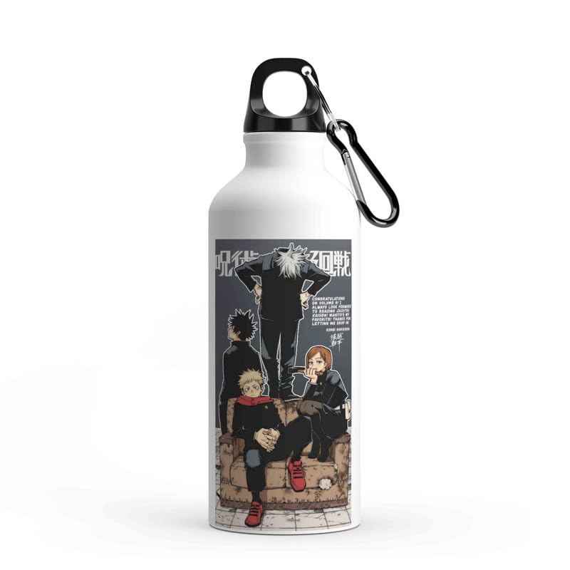 Image of Bigbro Anime Print Aluminum Sipper Water Bottle 750ML | Leak-Proof, Lightweight, Durable | Sports, School, Gym, Home, Office, Travel For Boys /Girls Gift Brother, Sister, Friends, Adults-D9