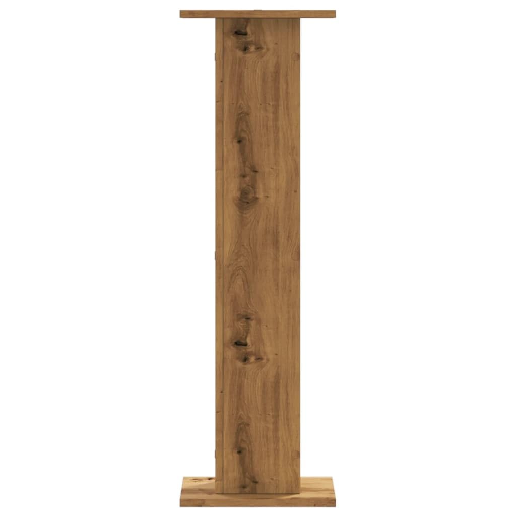 vidaXL Soportes para plantas 2 uds madera roble artisian 30x30x95 cm