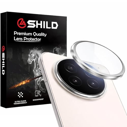 Image of SHILD Compatible with Vivo X300 Pro Camera Lens Protector - Silver (1 Pack) | Premium 9H Tempered Glass, Scratch Resistant, HD Clear Lens, Strong Adhesion & Precise Fit