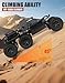 Six-Wheel Alloy Rock-Climbing RC Car, 2.4GHz 4WD High-Speed Off-Road Remote Control Truck w/ Dual Magnetic Motors, Suspension & Non-Slip Tires - Outdoor Alloy Rc ATV for Adults & Kids 8-12 (Black)