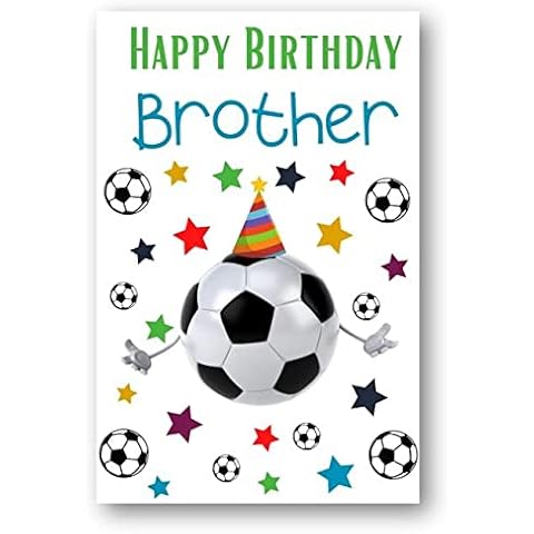 Second Ave Brother Football Children's Kids Happy Birthday Card Greetings Card Cover