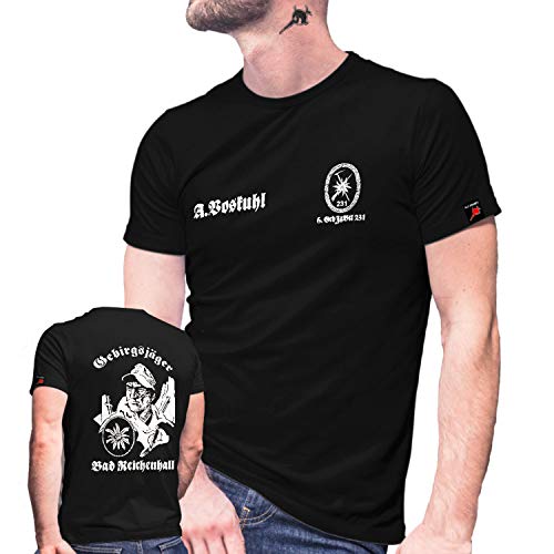 Bataillon de chasseur de montagne t-shirt GebJgBtl 231 Copytec pour randonnée et bivouac 4XL