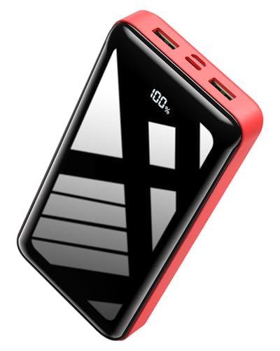 Power Bank Fast Charging 27,000mAh, QC 4.0 USB C 22.5W Input & Output PD 20W, Mobile Phone Battery Compatible for Smartphone