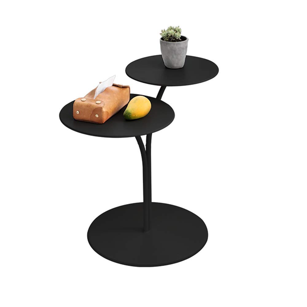Table basse ronde nordique blanche pour aménager les petits salons