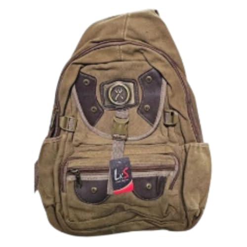 Mochila Lona Estilosa Resistente Perfeita Leve, Estilosa e Confortável