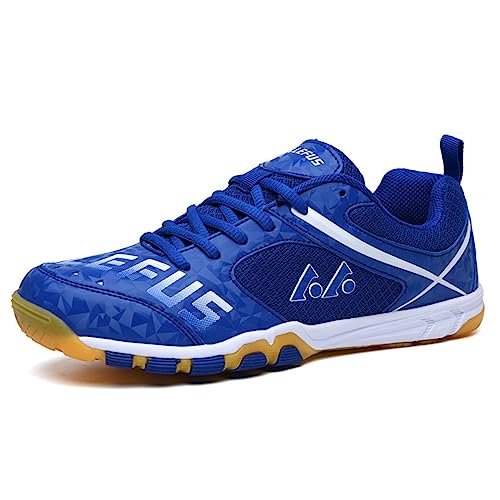 Chaussures De Sport Unisexes Pour Badminton, Tennis, Pickleball - Semelle Amortissante EVA - Tige En Cuir Synthétique Respirant - Taille Normale