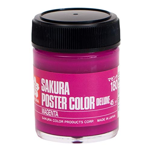サクラクレパス 絵の具 ポスターカラーDX 45ml マゼンタ PWD45ML#180