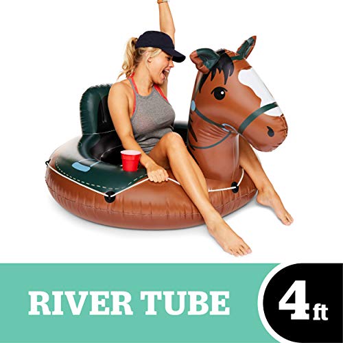BigMouth Inc. Buckin' Bronco River Tube - Ultra Durable, Easy-Inflate Vinyl Raft