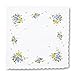 GB Women's 100% Cotton Handkerchiefs Assorted with Wavy Edge and Print Floral 12 Pieces