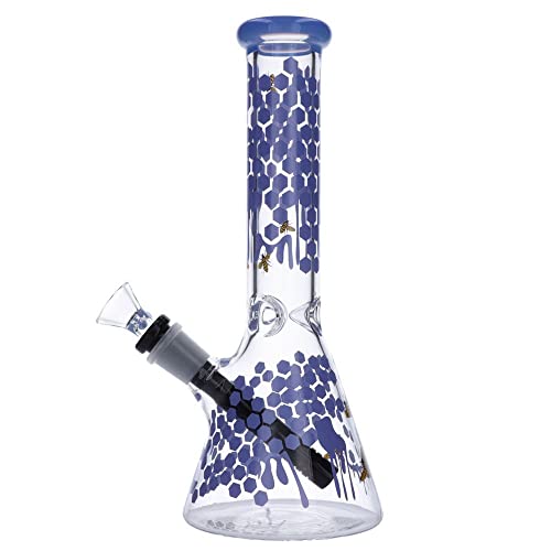 ParaCity Glasscity Honeycomb Beaker Base Ice Bong | 10 Zoll Hookah Glaspfeife – Bild 5