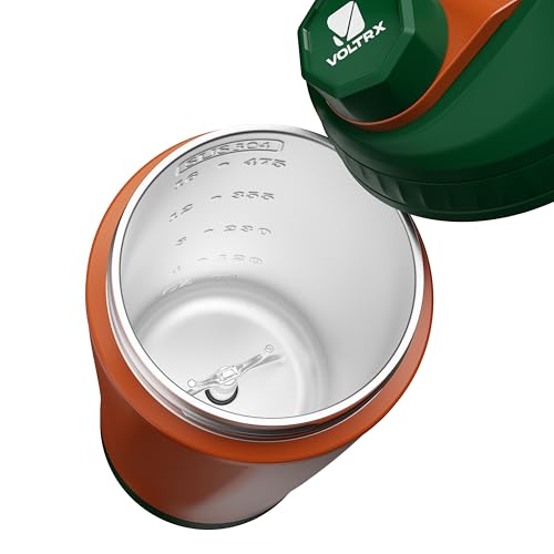 Image of VOLTRX ChillMix Shaker Bottle Insulated Stainless Steel - USB C Rechargeable Electric Protein Shake Mixer, Shaker Cups for Protein Shakes and MealReplacement, Chrome Steel