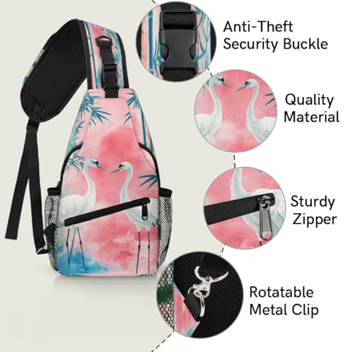Sling Bag para mujeres y hombres, mochila cruzada unisex miniatura 3