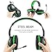 immagine 7Cuffie per Giochi per PS4, Cuffie per Giocatori a LED (Blu) con Microfono con cancellazione del Rumore per PC, Mac, Playstation 4, Xbox One (Nero Verde)