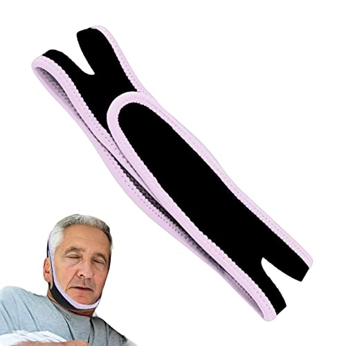 Pomurom Menton Anti-ronflement,Mentonnière Anti-ronflement réglable - Solution ronflement Efficace, Dispositif Anti-ronflement pour Un Sommeil ininterrompu, Hommes et Femmes