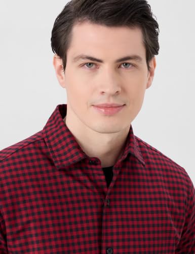 Image of Symbol Premium Men's Checkered Casual Shirt - Regular Fit | Full Sleeve | Pure Cotton (Available in Plus Sizes)