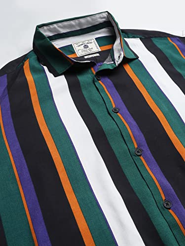 Image of Dennis Lingo Men's Aztec Print Slim Fit Rayon Casual Shirt & Short Combo
