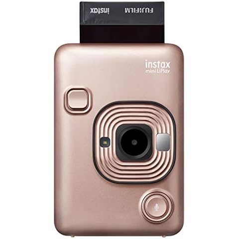 instax mini Liplay 2-in-1 hybrid instant photo camera and printer with 2.7 inch LCD screen, mini film format, BLUSH GOLD Cover