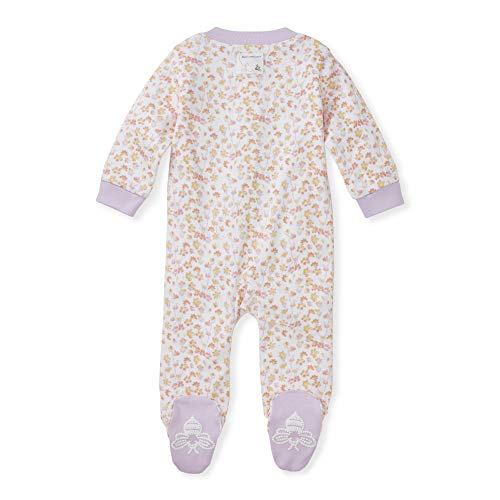 Image of Burt's Bees Baby unisex-baby Sleep & Play, Organic One-piece Romper-jumpsuit Pj, Zip Front Footed Pajama