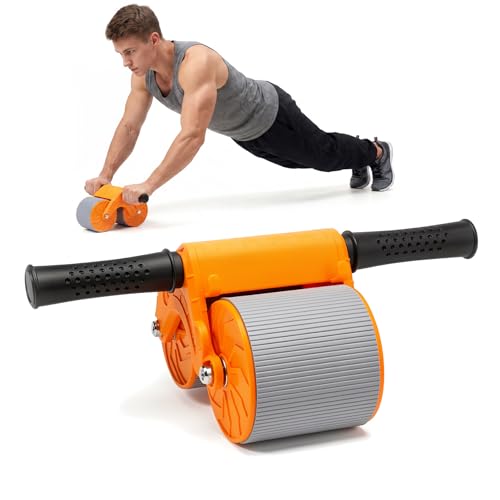 Orange Ab Roller with Knee Mat
