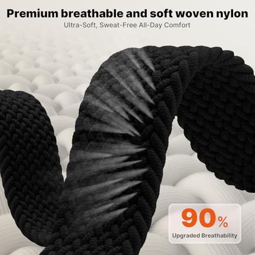 Image of Fullmosa Magnetic Knot Braided Nylon Strap for Apple Watch 38 40 41 42mm