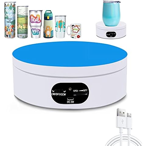 Base Giratoria Eléctrica con Velocidad Ajustable para Fotografía y Joyas Cover