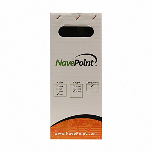 Image of NavePoint 250ft in Wall Audio Speaker Cable Wire CL2 16 /2 AWG Gauge 2 Conductor Bulk White