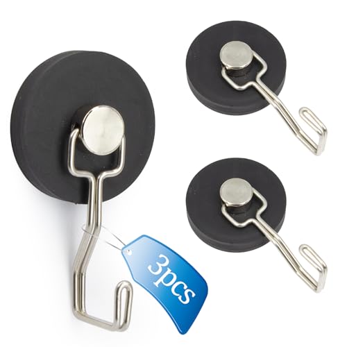 DUGUJIUJIAN 1.22' Inch Rubber Coated Magnetic Hooks for Hanging