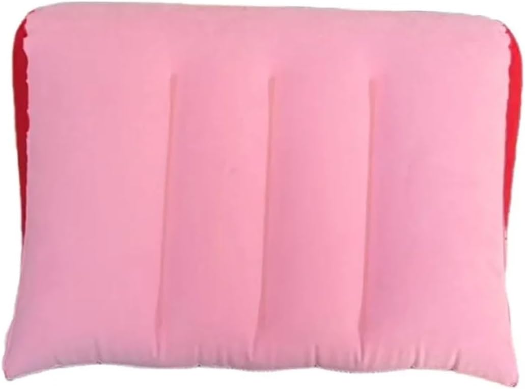 PVC Flocking Silicone Pillow Triangle Cylinder Wedge Inflatable Soft Pad Home(Triangle Light Blue)