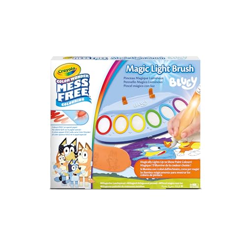 CRAYOLA Bluey Colour Wonder Magic Light Brush, Mess Free Painting Station for Kids Toddler Toys & Activities - Image 2
