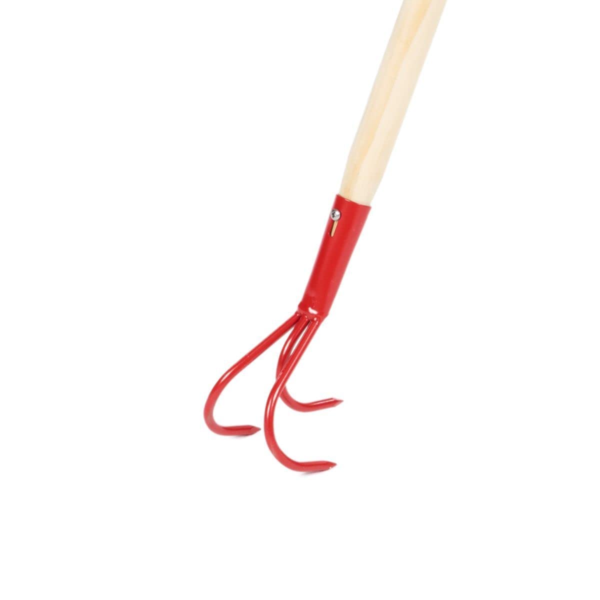 Rekord Kinder Gartengeräte Set 9-teilig Schaufel, Spaten, Rechen, Besen, Laubbesen, Grubber, Doppelhacke - Metall, Holz-Stiel (76cm) Gartenspielzeug, Kinder-Gartenwerkzeug