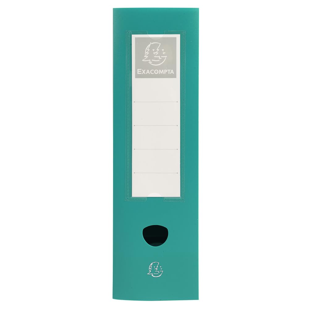 Exacompta - Ref. 59633E - 10 snap-on filing boxes 60mm back opaque 7/10th polypropylene - green, Pack of 10 - Image 2