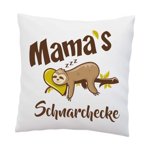 Kissen mit Spruch | Mama´s Schnarchecke | Kissenbezug mit Füllung