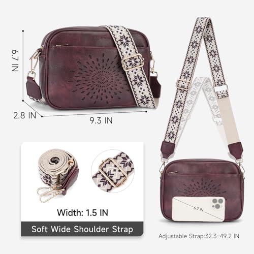 Image of APHISON Crossbody Bags for Women Trendy,Vegan Leather Small Crossbody Purses Shoulder Handbags with Adjustable Strap