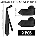 Imagen de KEYRI 2 PCS Corbatas de Hombre 6cm Clásico Corbatas Skinny Delgado Color Sólido Corbata para Hombres Duradera & Moda Corbata para Bodas