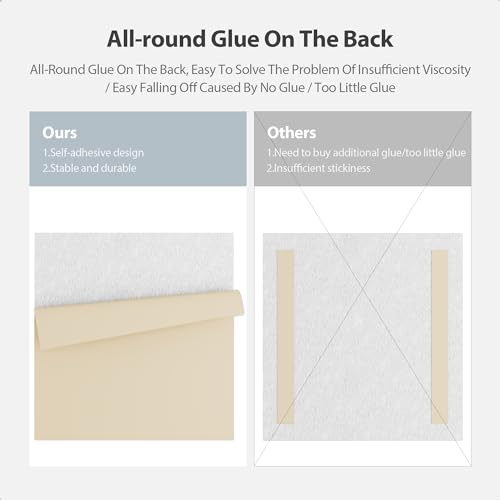 Image of 12 Pack Square Acoustic Panels Self Adhesive Sound Proof Foam(Snow White)