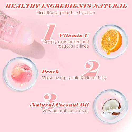 FEXPDL 6pcs Lip Gloss Set Hydrating Lip Oil Set Hydrating Lip Glow Oil Fruit Flavored Moisturizing Lipsticks Lip Gloss Sets For Teenage Girls Long Lasting Lip Glow Balm Lip Care for Women and Girls - Image 4