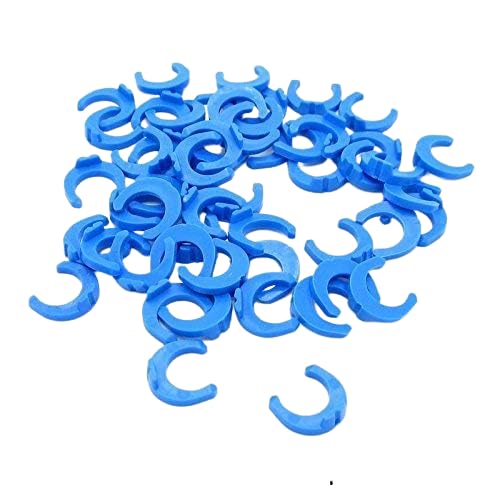 Image of CSI INTERNATIONAL 1 /4 Inch RO Locking Clips (Pack of 50) | Push Fit Safety Lock Clips for RO Water Purifier Pipe Fittings | Quick Connect Tube Lock Clips | Compatible with RO, UV & UF Systems