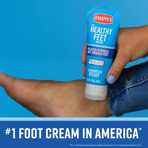O'Keeffe's Healthy Feet Foot Cream, Relieves and Repairs Extremely Dry Cracked Feet, Instantly Boosts Moisture, 3 oz / 85 g, Tube, (Pack of 1) - Image 6