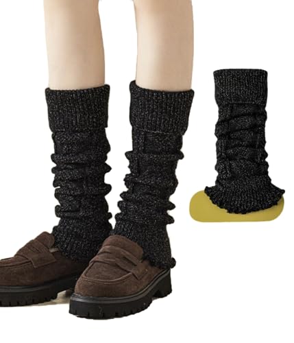 Image of Knitted Leg Warmers,womens leg warmers,Socks Long Yoga Ankle Warmers Women's Wool Warm Boot Socks