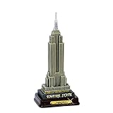 City-Souvenirs 6.5 Inch Executive Empire State Building Replica New York Statue with Wood Base and...
