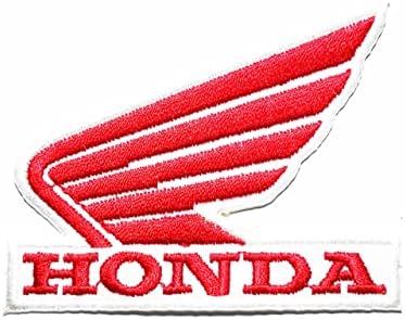 Patch Autocollant à Repasser 6,8x6,6 Cm - Emblème Sport Auto, Rouge/noir/blanc, Finally Home