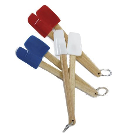 Mini spatule en silicone lot de 3 ustensiles de cuisine colorés